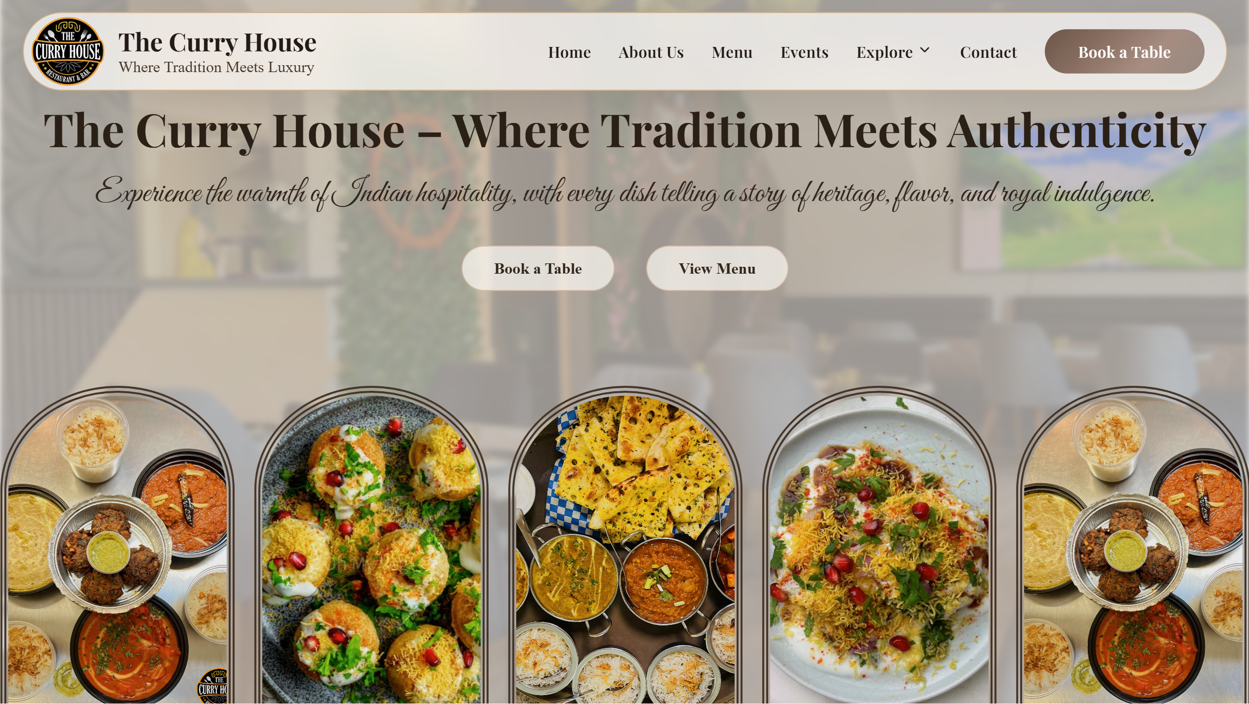 The Curry House — premium Indian restaurant site for Canada